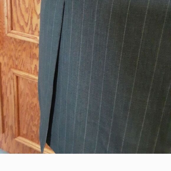 BROOKS BROTHERS Pinstriped 346 Sport‎ Coat 100% Soft Wool Deep Charcoal S… - Picture 5 of 10